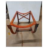 Rolling 55 gallon drum stand