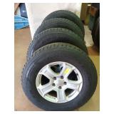 4 Goodyear Wrangler 245/75R17 tires off 2018
