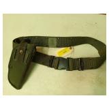 US military belt with holster, size large