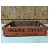 Wooden Orange crush soda crate, Royal Crown cola