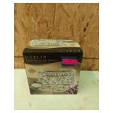 Dublin 3 piece Crystal salad set, new in box