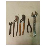 Plyers and wrenches