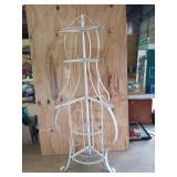 4 tier corner shelf, needs middle shelf 66.5x17x17