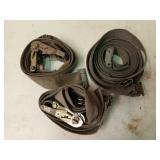 3 ratchet tie downs