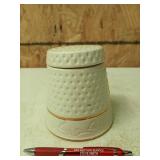 Thimble biscuit jar 5" tall