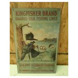 Kingfisher metal sign 16x10.25