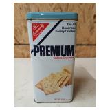 Premium Saltine cracker tin 1978