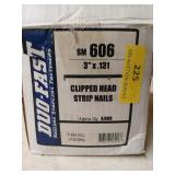 Almost full box of 3" x .131 clipped head strip