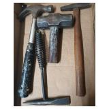 4 asst hammers
