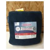 Sunbeam microplush heated blanket