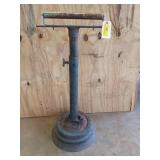 Roller stand on base 36x13
