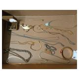 Assorted costume jewelry