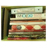 Box of asst cookbooks