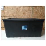 Plastic 50 gallon storage tote with lid