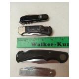 4 folding knives: Western USA, explorer 11-340,