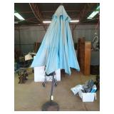 Blue 8 ft patio umbrella