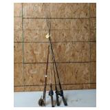 4 fishing poles