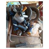 Assorted tools, with 2 caulk guns