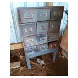 Stacking file cabinet, 12 drawer, 39x22x16 in.