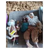 Set of 2, fancy Santa and Cowboy Santa