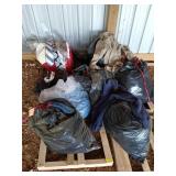 A plethora of clothes, mostly men