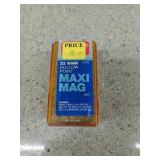 50 rounds 22 wmr hollow point Maxi mag