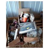 Assorted treasures, includes deer feeder, Black