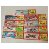 9 asst flying gliders