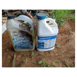 Bottle of Cutrine-Plus algaecide, and Prestone