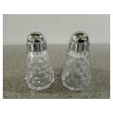 Fostoria American tapered salt and pepper shakers