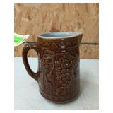 Glazed crock pitcher 7.75"