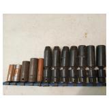 7 ct wiggle sockets, 5 ct deep sockets 3/8" drive