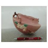 Roseville apple blossom hanging planter, no chains