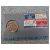 1974 bicentennial first day cover stamp &