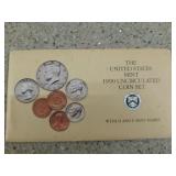 United States 1990 uncirculated coin set w/ D & P