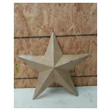 Metal star decor 26" a little rough around the