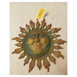 Cast iron Sun decor 13.5"