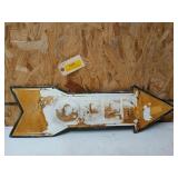 Metal open sign 8x27