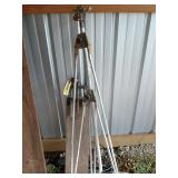 Vise attached to board with black metal drawer