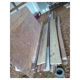 Assorted lumber, including a 4"x4"x8