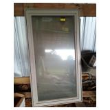 Window with gray border, 55.5 x 30.5 in