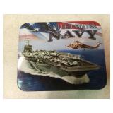 US Navy collector knife in tin