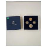 Four coin mint set, Jefferson nickel, Buffalo