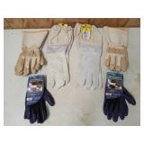 2 pair new goat skin beekeepers gloves size L, 2