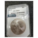 2012 Infantry commemorative silver dollar coin