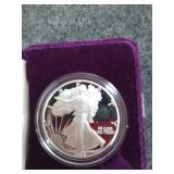 1988 silver American Eagle dollar coin