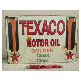 Metal Texaco sign 8x12