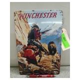 Metal Winchester sign 12x8
