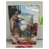 Metal Winchester sign 12x8
