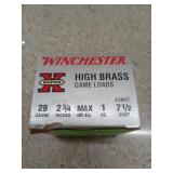 25 rds 28 ga 2 3/4" 1 oz 7 1/2 shot shells